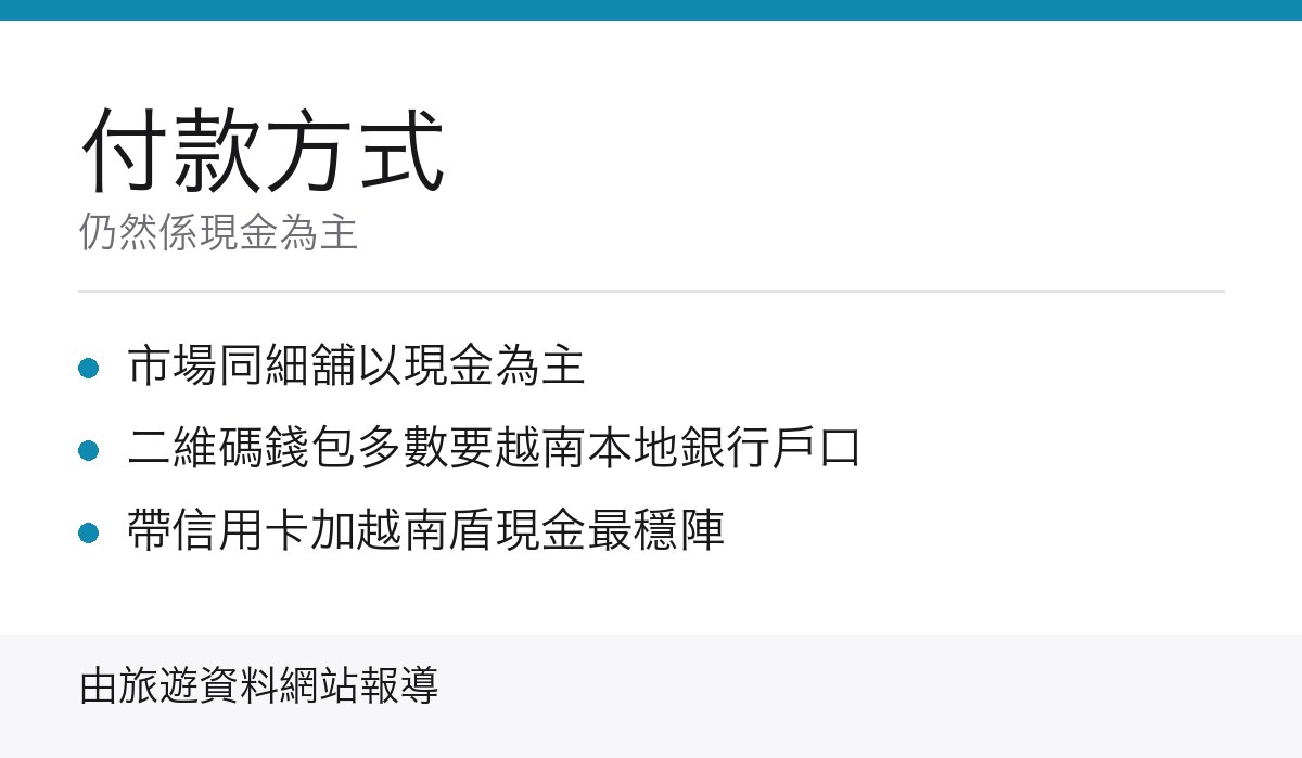 越南付款方式重點
